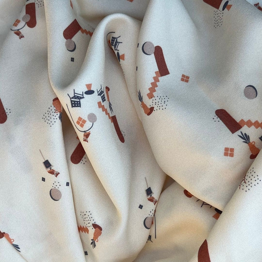 tissu crepe viscose